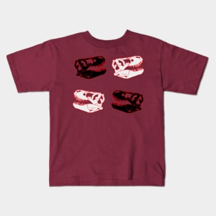 T. rex Skull Black and White Pack Kids T-Shirt